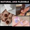 Bellelfin Toe Nail Tips, 600Pcs Gel x Nail Tips Fake Clear Toenails for Acrylic Nails Extension, Full Cover False Gel Nails Tips 12 Sizes for Home DIY Nail Salon