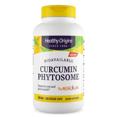 Healthy Origins Curcumin Phytosome (Featuring Meriva SF) 500 mg, Supports Health in Joints & Eyes, Non-GMO, Vegan, 180 Veggie Capsules