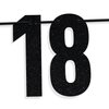 Black Glitter Holy Shit You're 18 Banner, Time to Adult/Happy 18th Birthday/Cheers to 18 Years, 18th Birthday Party Decorations Supplies