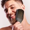 NORSEWOOD Boar Bristle Brush for Shine and Texture - Stiff Bristles for Medium Hair/Beards, Cleaning Brush Included