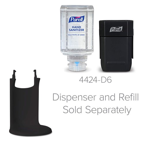 Purell SHIELD Floor & Wall Protector for PURELL ES1 Push-Style Hand Sanitizer Dispenser, bottom shield (Pack of 6) - 1245-06-GPH