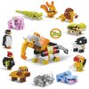 Cyeah 12 in 1 Mini Animal Building Block Set,Stem Building Brick Animal Kingdom Zoo Toys for Kids