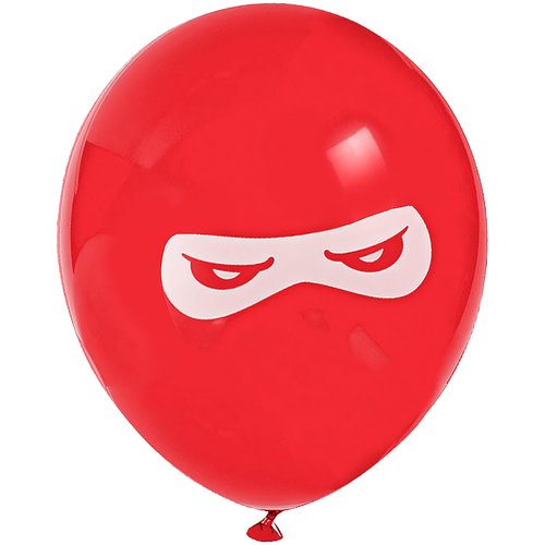 Fun Express BB13628879 Ninja Warriors 11 in. Latex Balloons 24 Pack