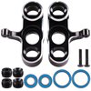 AIMROCK Aluminum Front Steering Knuckles Blocks w/Ball Bearings for 6S 1/8 Typhon 1/7 Felony Infraction Limitless 6S BLX RC Buggy Car (Black)