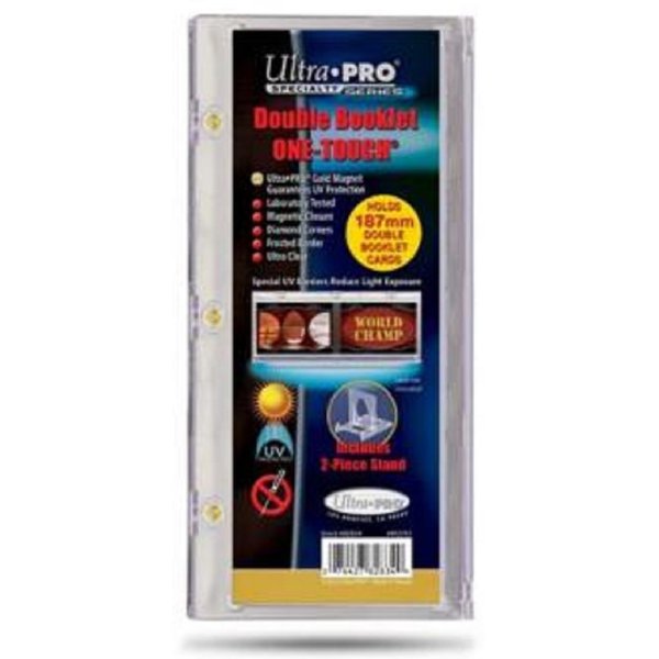 Ultra Pro 1X Vertical Booklet Card Holder w/Stand - UV One Touch Magnet Magnetic 187mm Long~