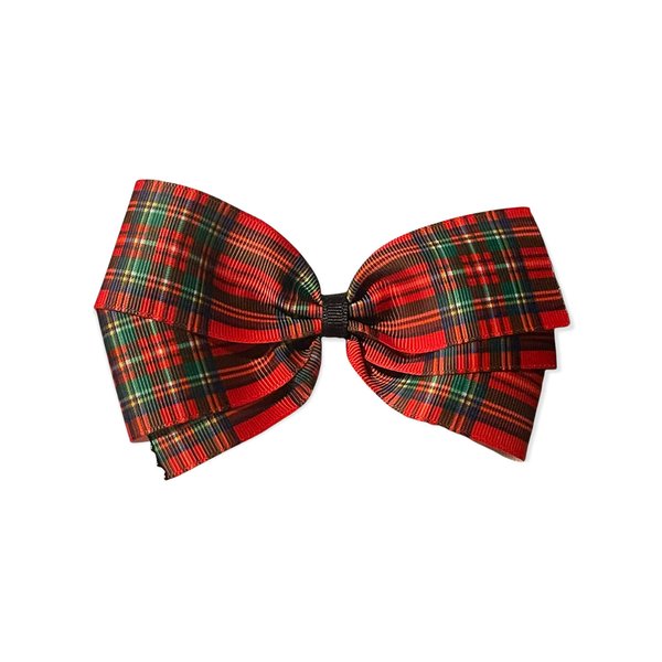 Plaid Hair Bow, Tartan Plaid Hair Bow, Plaid Ribbon, Plaid Bow, Holiday