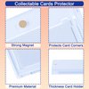 QTYORD 15 Pack 130PT Magnetic Card Holder for Trading Cards, One-Touch Card Case Holder for Baseball Football Sports MTG TCG Collectable Cards (15, 130PT)