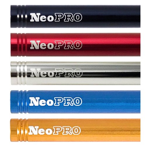 NeoPRO Presta Valve Extension Extender Kit (Pack of 2) w/Valve Key and Cap - Available in 4 Lengths - 20,30,40,60 mm (Black, 40mm)