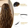 VOCOSTE Hair Barrettes for Women, Hair Barrettes for Thick Hair, Elegant French Barrettes Retro Hair Accessories for Women, Brown Black