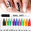 12 Pcs/Set Nail Art 3D Painted Pen Drawing Nail Point Graffiti Dotting Pen Flower Pen Hook Line DIY Nail Art Gel Nail Polish