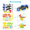 MEIGO Take Apart Toys - STEM Learning Dinosaurs Racing Car Playset w/Electric Drill Construction Engineering Building Tool Set Gift for Kids 3 4 5 6 Year Old Boys Girls