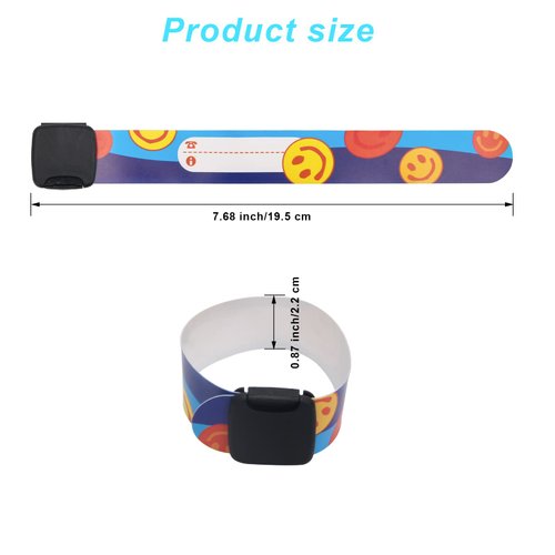 16 Pieces Child Safety ID Wristband, Pletpet Adjustable & Waterproof Kids Id Bracelets, Reusable Identification Bracelet Wristbands for Boys and Girls Outdoor Activity (8 Styles)