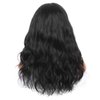 Lady Hanne Human Hair Wigs Natural Wave Human Hair Wig with Bangs for Black Women 16 inches None Lace Front Wear and Go Glueless Human Hair Wig