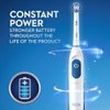 Oral-B Pro 100 Precision Clean, Battery Powered Electric Toothbrush, Blue and White