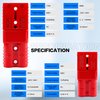 jamgoer Anderson Connector 50A 6-12 Gauge Battery Quick Connect/Disconnect Plug Kit 12V-36V for Car ATV Winch Trailer Motor, 4 Pack Red