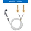 Kitchen Sink Side Sprayer with Quick Side Connector Compatible with Moen Faucet Sprayer Replacement, Kitchen Sink Faucet Sprayer Attachment with Water Hose/Holder, Chrome Finish