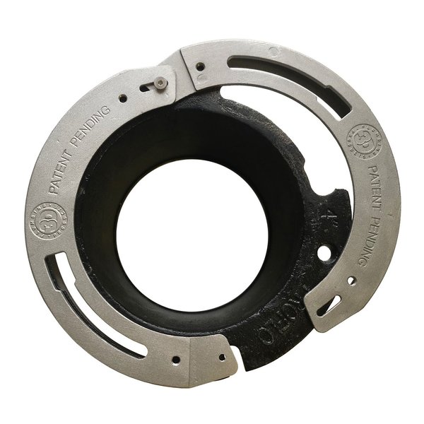 Toilet Flange Repair Kit - Works on 3" or 4" Cast Iron, PVC or ABS Toilet Flanges with Broken Bolt Rails