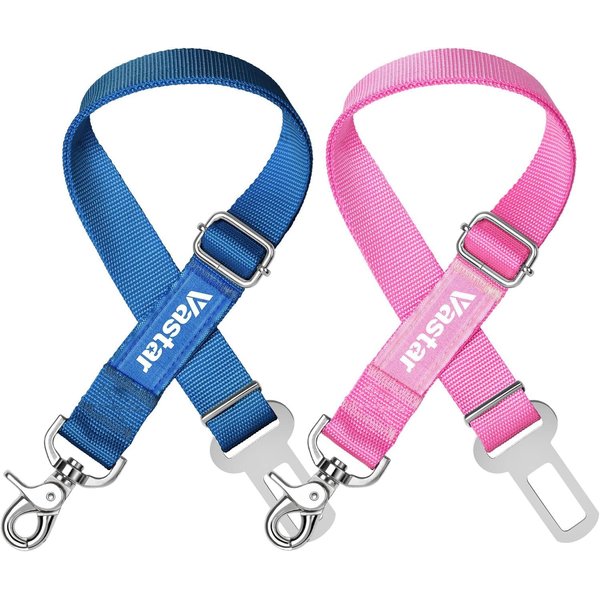 Vastar Dog Seat Belt, 2 Pack, Dog Car Seatbelts, Adjustable Belts for Car, Pet Leash, Universal Fit for Car Truck SUV