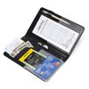 Server Books for Waitress - Leather Waiter Book Server Wallet with Zipper, Cute Waitstaff Organizer with Money Pocket Fit Server Apron（Classic Black）