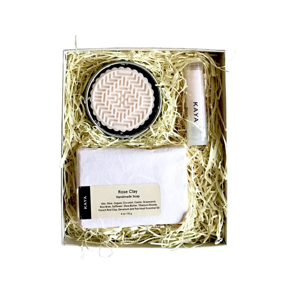Kaya Rose Mini Gift Set, Handmade Bath & Body Gift | Spa Gift for her, Gift for MOM