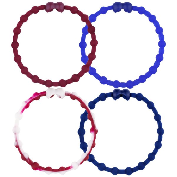 Royal Gardens Pack PRO Hair Ties: Easy Release Adjustable for Every Hair Type PACK OF 4