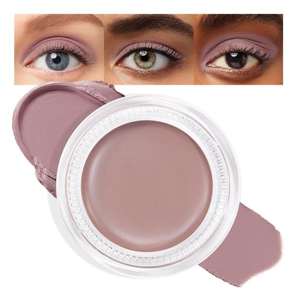 FeiCuiYun Single Cream Putty Matte Eyeshadow Palette Makeup, Natural Single Mini Instant Holographic Eyeshadow For Older Women, Sombras Crema Para Ojos, Talc, Paraben & Cruelty Free, 23