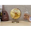 Annova Antique Globe Dia 5.5-inch / 14CM - Educational/Geographic/Modern Desktop Decoration - Stainless Steel Arc and Base - for School, Home, and Office (Antique 5.5“)