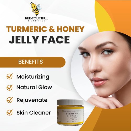 Bee Pollen Jelly Face Mask (Turmeric & Honey, 2 oz)