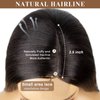 SOUTHEARTH Ombre Brown Wig for Women Long Straight Wigs Side Part Synthetic Wig for Daily Party Use