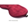 Premium Handcrafted 25 Momme Mulberry Silk Eye Mask for Sleeping (Red Velvet)