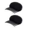 ericotry 2PCS Charming Bump It Up Volume Inserts Hair Decoration Comb Sponge Foam Do Beehive hair styler Insert Tool Hair Comb Hair Stick Bun Maker Tool(Black)