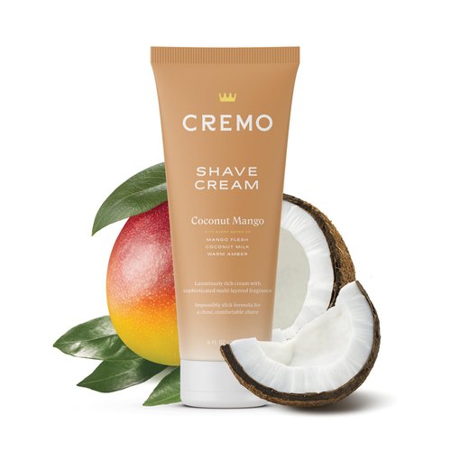 Cremo Coconut Mango Moisturizing Shave Cream, Astonishingly Superior Ultra-Slick Shaving Cream for Women Fights Nicks, Cuts and Razor Burn, 6 Fl Oz (Pack of 2)