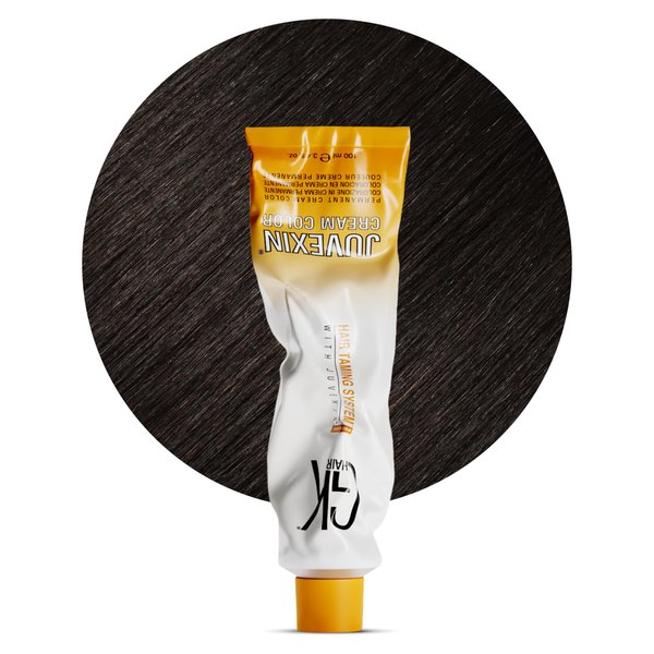 GK HAIR Global Keratin Intense Ash 7.11 Ash Blonde Hair Color Cream Tube (3.4 Fl Oz/100ml) - Professional Semi Permanent Nourishing & Cleansing Long Lasting Toner Dye