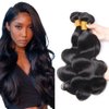 Body Wave Bundles Human Hair 24 26 28 Inch 8A Grade Brazilian Unprocessed Virgin Hair 3 Bundles Body Wave Bundles Remy Human Hair Extensions Natural Black Color