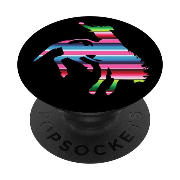 CocomoSoul-Mobile Serape Bucking Horse PopSockets Stand for Smartphones and Tablets