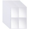 320 Pockets A5 Binder Inserts, JIQEZNL Premium 4 Pocket Card Binder Sleeves, 2.5x3.5 Inch Double Side A5 Pockets for 6 Ring Binder, A5 Small Plastic Sleeves for Trading Card, Baseball Card, Photocard