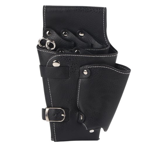 Hair Stylist Waist Bag, Hairdressing Scissors Waist Bag PU Leather Salon Barber Tools Scissors Holder Case with Belt for Hairdresser Hair Stylist Scissor Holder Pouch Cases