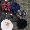 4 Pieces Spiral Lock Hair Tie Dreadlock Hair Tie for Women and Men Braids Dreadlock Accessories Colorful Dread Ties for Braids Loc Thick Curly Hair (Multi)