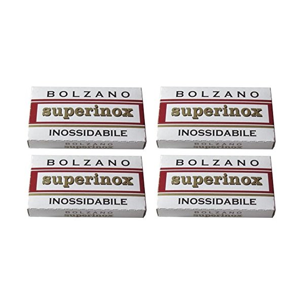 20 Bolzano Superinox Inossidabile Double Edge Razor Blades