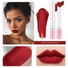 4 Colors Matte Cigarette Lipstick, Lip Tint Lip stain, Labiales Mate Velvet Lipstick 24 hours Long Lasting & Waterproof Tube Lipstick, Red Moisturizer Smooth Lip Stick Cosmetic
