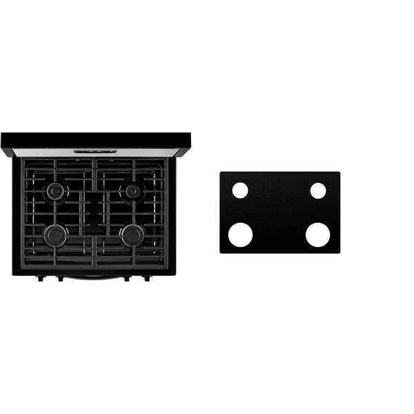Custom Fit Reusable Burner Liner for Whirlpool Gas Range Stove Protect Your Stovetop with this Splatter Guard Cover - WFG320M0BB