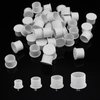 [ I AM NOT PLASTIC ] Biodegradable Tattoo Ink Cup DISCOVER 200Pcs ECO Friendly Caps with Base for Hold Ink Pigments Supplies (BIO-FBC11)