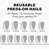 Almond Press on Nails Medium - Orange and Pink White Mingle French Tip Fake Nails Press ons, Golden Line Design Glue on Nails Light Pink Full Cover Glossy Acrylic Nails for Women 24 Pcs