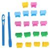 20 PCS Spiral Curl Curlers, Professional No-Heat Hair Styling Kit with Rollers, Hook and Handle