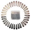 36pcs Epoxy snap hair clip,Metal Hair Barrettes,No-slip Grip with Storage Box,Stylish Hair Accessories for Girls and Women