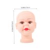 MERRYHAPY PVC Mannequin Head Stand Model Display Holder for Hats Scarves Wigs and Glasses Versatile Display Stand for Fashion Accessories and Cosmetology Use