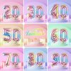 Number 5 Balloon Number Helium Balloon Pastel Rainbow Balloons 5th Birthday Decorations Girl Foil Number Balloons 5 Balloon Number Rainbow Party Decorations Rainbow Party Supplies Giant Balloon