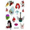Tatsy The Rock N Rolla Set, Quality Temporary Tattoos, For Men and Women, Rock and Roll Rollin Tattoo Cover Up, Rock Star Party Kit, Guitar Sabbath Rocker Ozzy Rehab Freedom