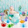 Distaratie 8 Pcs Under The Sea Party Decorations Sea Animal Honeycomb Centerpiece Mermaid Birthday Party Supplies for Beach Baby Shower Wedding Pool Party