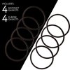 Mission Automotive [8 Pack] RV Sewer Hose Replacement Gaskets for Camco RhinoFLEX/Revolution/Easy-Slip - Equivalent to 39834 - Rubber Seal Fittings